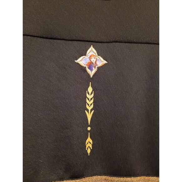 Disney Frozen II Exclusive Anna Cosplay Dress With Cape- Size L/ 10-12 - Picture 3 of 7